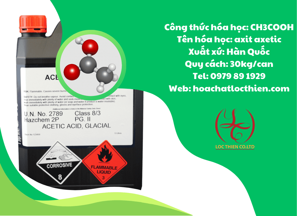 Axit axetic CH3OOH: Mô tả, ứng dụng và nơi mua giá rẻ