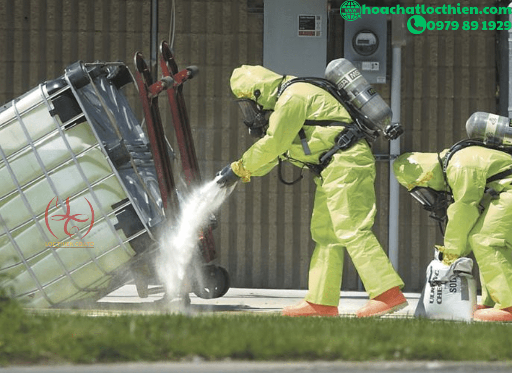 Axit H2SO4, biện pháp xử lí với các sự cố