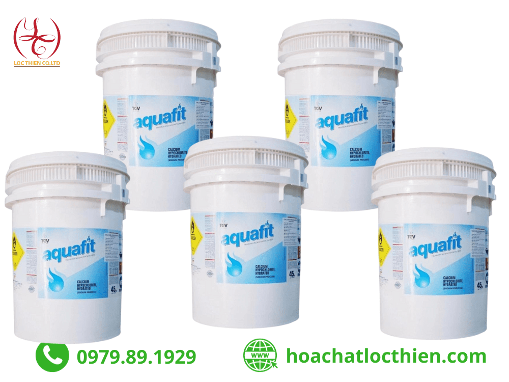 Chlorine Aquafit Ca(OCl)2 | Ấn Độ | 45Kg/ Thùng