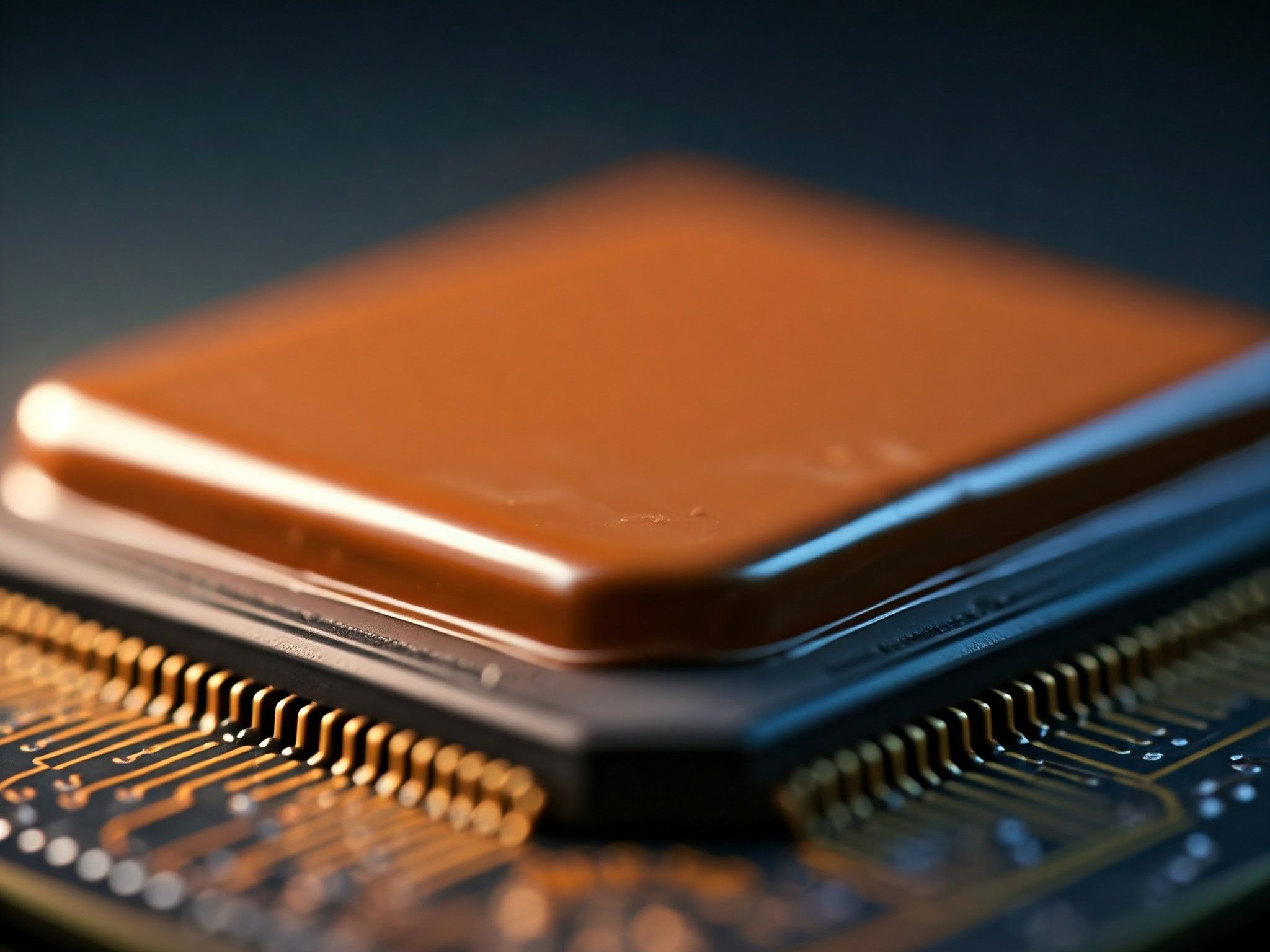 Minh họa vật liệu phủ kín chip trong thiết bị công nghiệp.