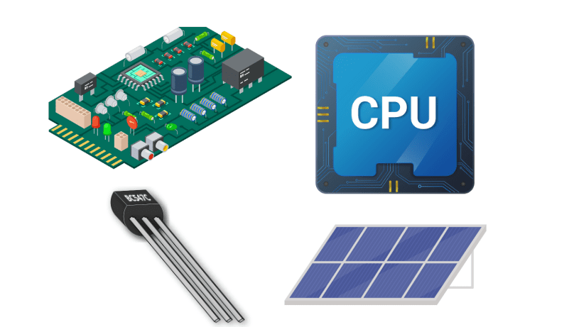 Các sản phẩm chính trong ngành bán dẫn