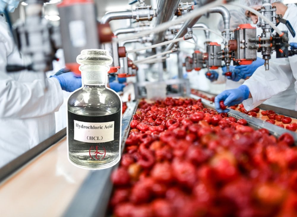 axit clohydric ứng dụng chế biến thực phẩm